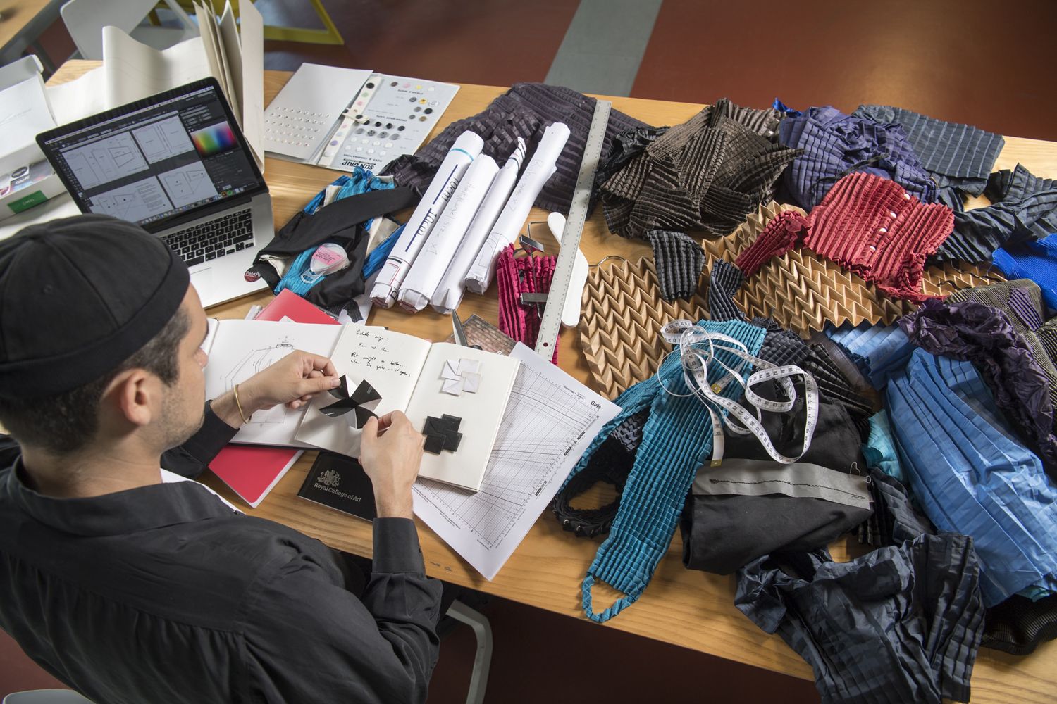 Ryan Mario Yasin working on Petit Pli